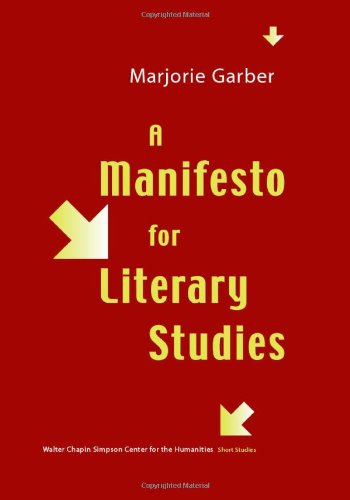 Book Cover A Manifesto for Literary Studies (Short Studies from the Walter Chapin Simpson Center for the)