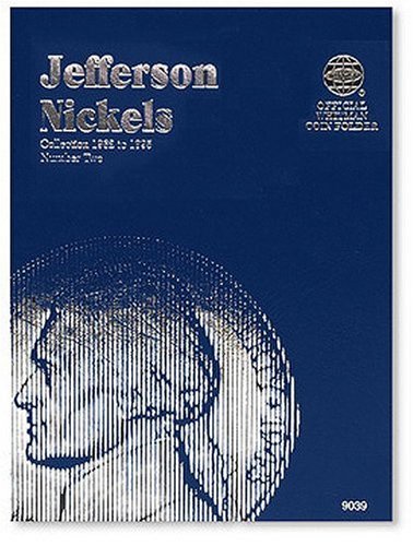 Book Cover Jefferson Nickels Folder 1962-1995 (Official Whitman Coin Folder)