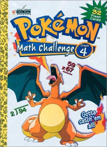 Pokemon Math Challenge Grade 4 Plus 32 Flash Cards
