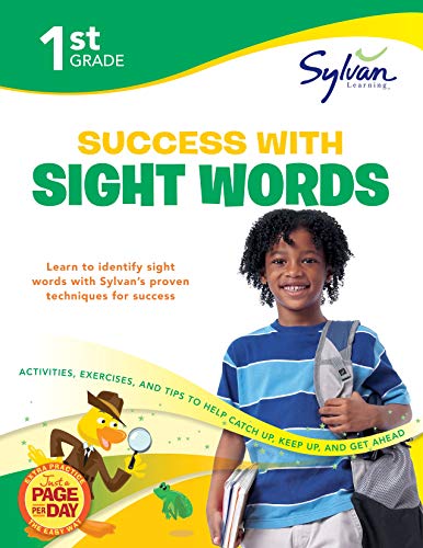 Book Cover 1st Grade Success with Sight Words: Activities, Exercises, and Tips to Help Catch Up, Keep Up, and Get Ahead (Sylvan Language Arts Workbooks)