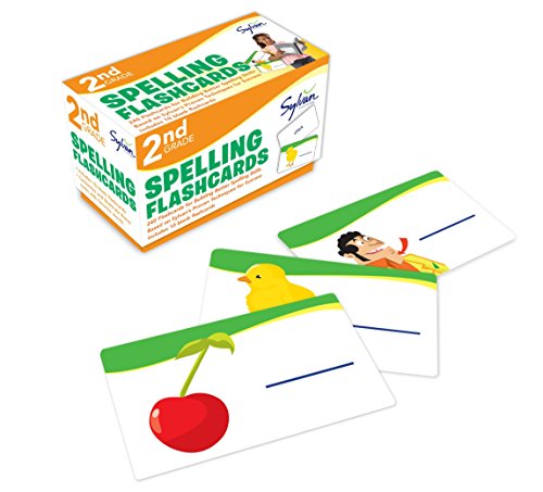 Book Cover 2nd Grade Spelling Flashcards: 240 Flashcards for Building Better Spelling Skills Based on Sylvan's Proven Techniques for Success (Sylvan Language Arts Flashcards)