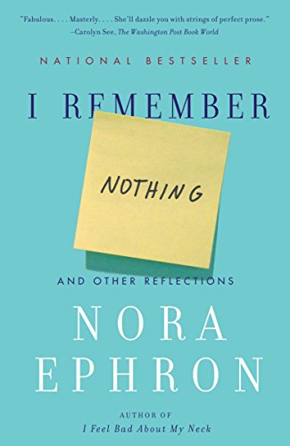 Book Cover I Remember Nothing: And Other Reflections