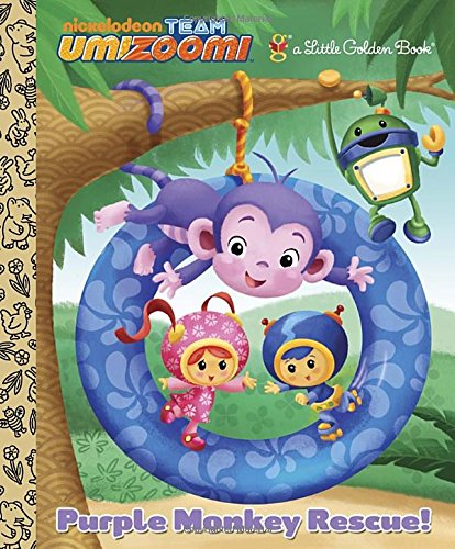 Purple Monkey Rescue! (Team Umizoomi) (Little Golden Book)