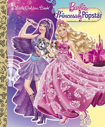 Book Cover Princess and the Popstar Little Golden Book (Barbie)