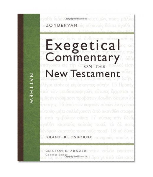 Book Cover Matthew (Zondervan Exegetical Commentary on the New Testament)