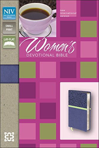 Book Cover NIV, Women's Devotional Bible, Compact, Imitation Leather, Blue