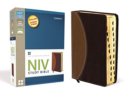 Book Cover NIV Study Bible, Compact Indexed, Small Print
