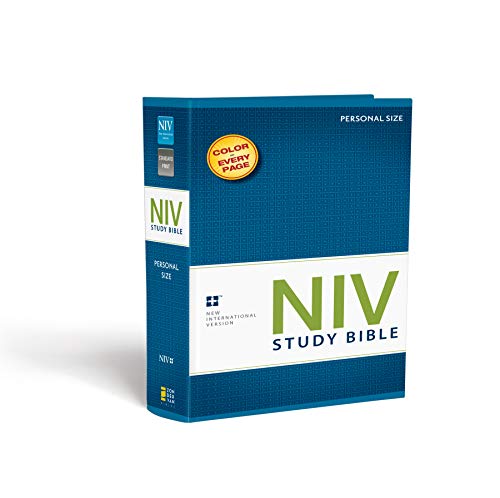 Book Cover NIV Study Bible, Personal Size, Paperback, Red Letter Edition