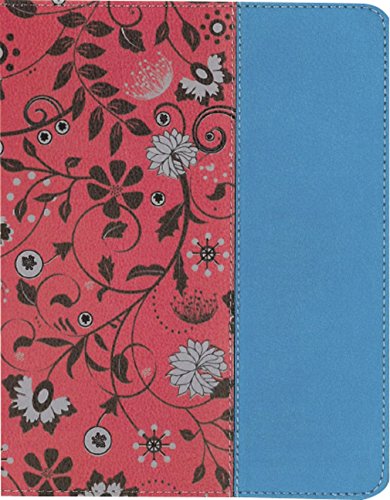 Book Cover NIV, Beautiful Word Coloring Bible for Teen Girls, Leathersoft, Pink/Blue: Hundreds of Verses to Color