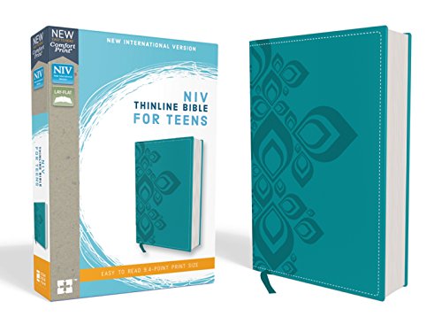 NIV, Thinline Bible for Teens, Leathersoft, Blue, Red Letter Edition, Comfort Print