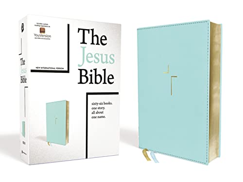 Book Cover The Jesus Bible, NIV Edition, Leathersoft, Blue, Comfort Print
