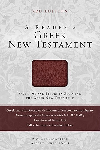 Book Cover A Reader's Greek New Testament: Third Edition