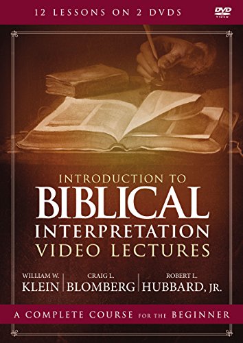 Book Cover Introduction to Biblical Interpretation Video Lectures: An Introduction