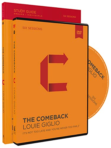 Book Cover The Comeback Study Guide with DVD: It's Not Too Late and You're Never Too Far