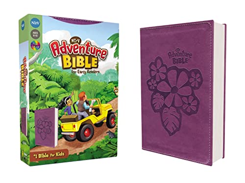Book Cover NIrV, Adventure Bible for Early Readers, Leathersoft, Purple, Full Color
