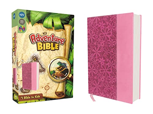 Book Cover NIV, Adventure Bible, Leathersoft, Pink, Full Color