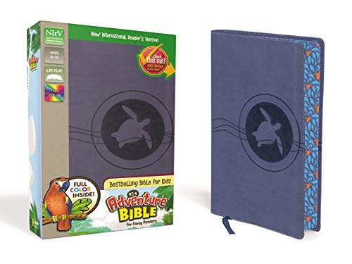 Book Cover NIrV, Adventure Bible for Early Readers, Leathersoft, Blue, Full Color