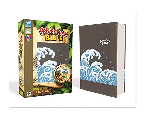 Book Cover NIV, Adventure Bible, Leathersoft, Gray, Full Color Interior