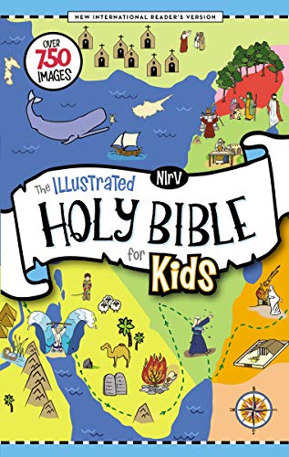 Book Cover NIrV, The Illustrated Holy Bible for Kids, Hardcover, Full Color, Comfort Print: Over 750 Images