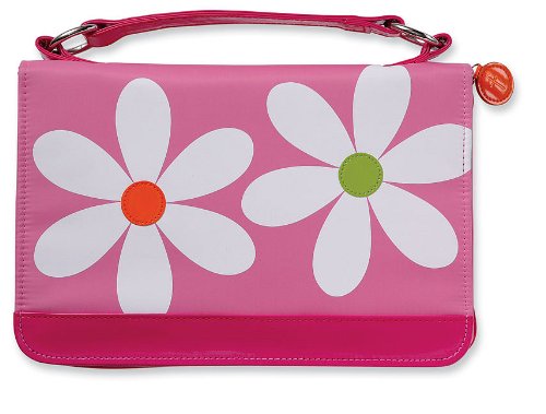 Book Cover Daisy Microfiber Pink Book & Bible Cover