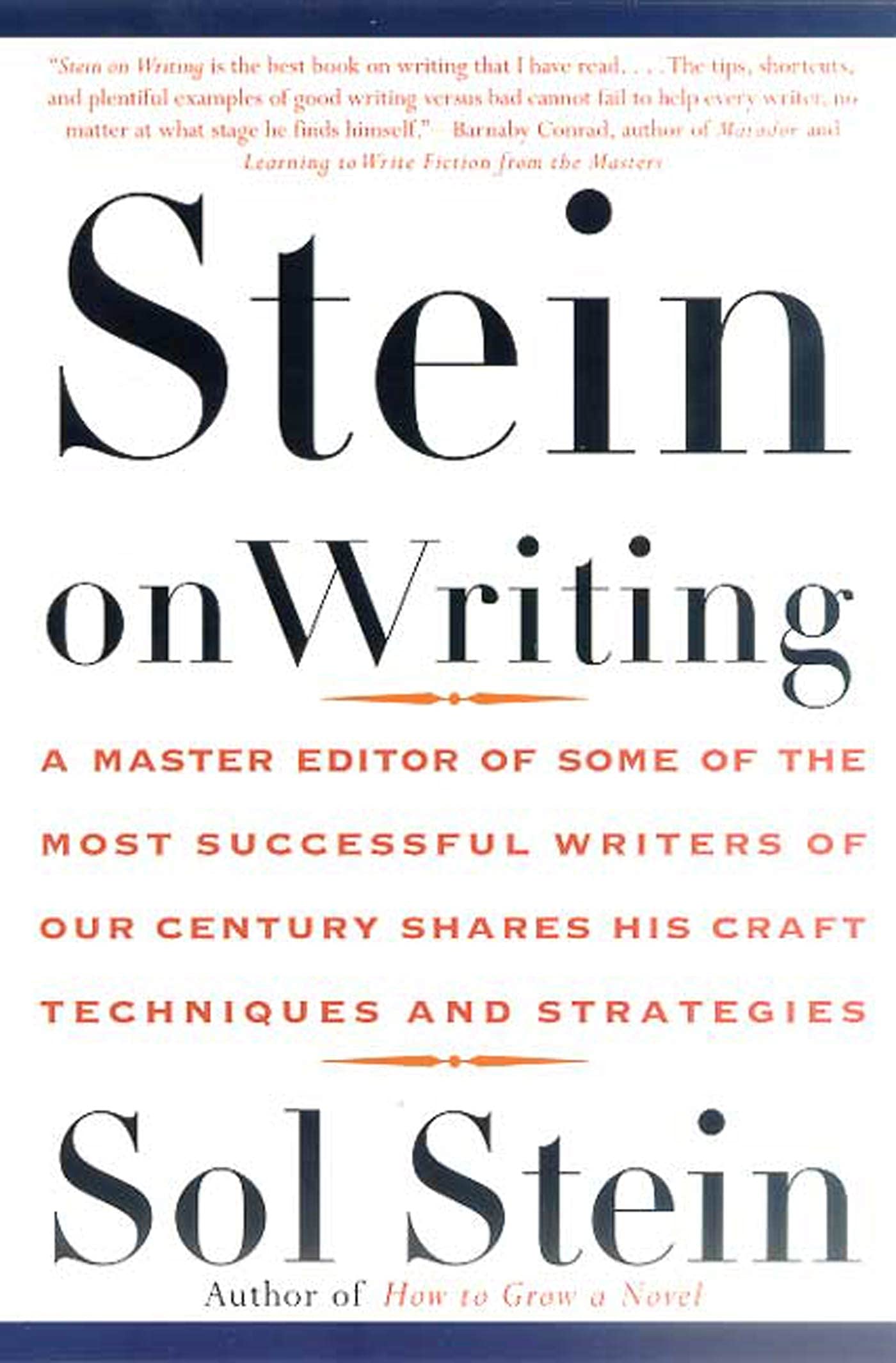 Book Cover Stein On Writing: A Master Editor of Some of the Most Successful Writers of Our Century Shares His Craft Techniques and Strategies
