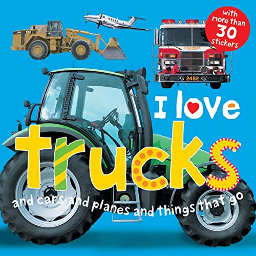 Book Cover I Love Trucks Sticker Book