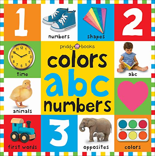 Book Cover Bright Bbaby colors, abc, & numbers first words (First 100)