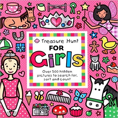 Book Cover Treasure Hunt for Girls: Over 500 Hidden Pictures to Search For, Sort and Count! (Priddy Books Big Ideas for Little People)