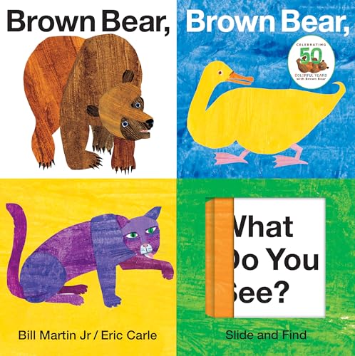 Book Cover Brown Bear, Brown Bear, What Do You See? Slide and Find (Brown Bear and Friends)