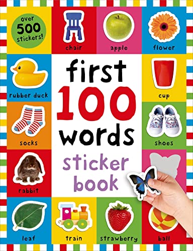 Book Cover First 100 Stickers: Words: Over 500 Stickers (First 100)