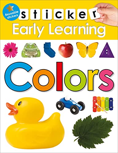 Book Cover Sticker Early Learning: Colors: With Reusable stickers