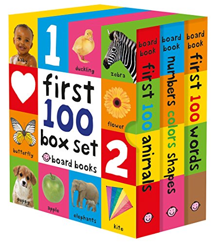 Book Cover First 100 Board Book Box Set (3 books)