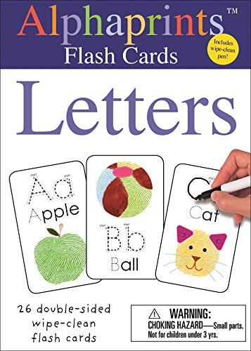 Book Cover Alphaprints: Wipe Clean Flash Cards Letters (Wipe Clean Activity Flash Cards)