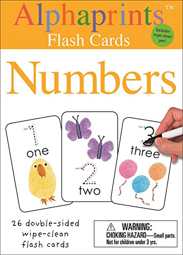 Book Cover Alphaprints: Wipe Clean Flash Cards Numbers (Wipe Clean Activity Flash Cards)
