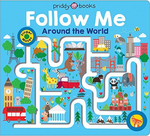 Book Cover Maze Book: Follow Me Around the World (Finger Mazes)