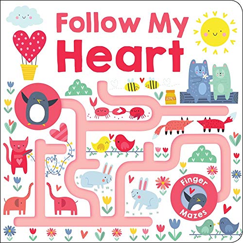 Book Cover Maze Book: Follow My Heart (Finger Mazes)
