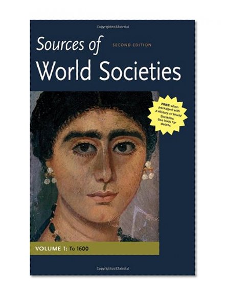 Book Cover Sources of World Societies, Volume I: To 1600