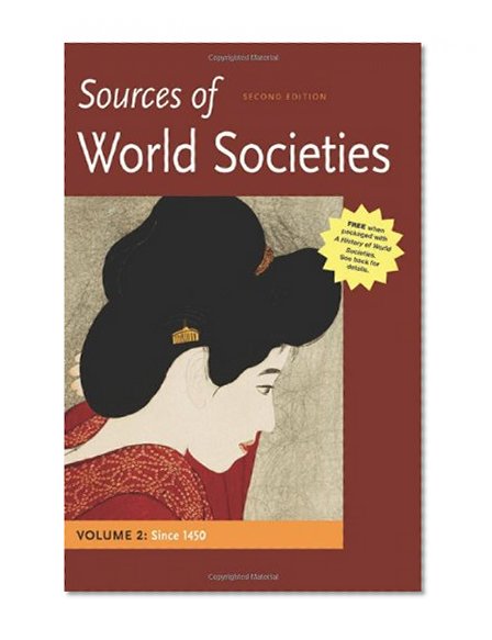 Book Cover Sources of World Societies, Volume II: Since 1450