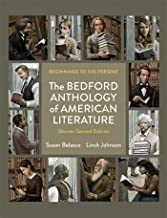 Book Cover The Bedford Anthology of American Literature, Shorter Edition: Beginnings to the Present