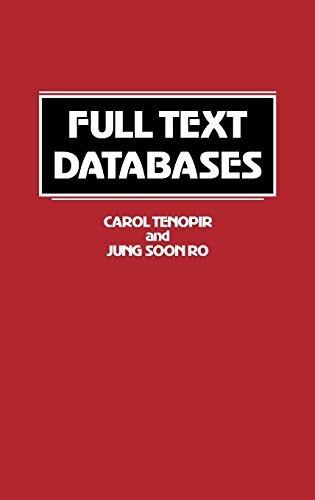 Book Cover Full Text Databases (New Directions in Information Management)