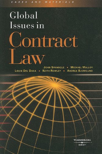 Book Cover Global Issues in Contract Law