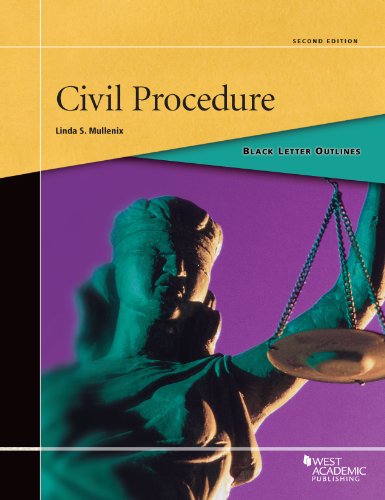 Book Cover Black Letter Outline on Civil Procedure, 2d (Black Letter Outlines)