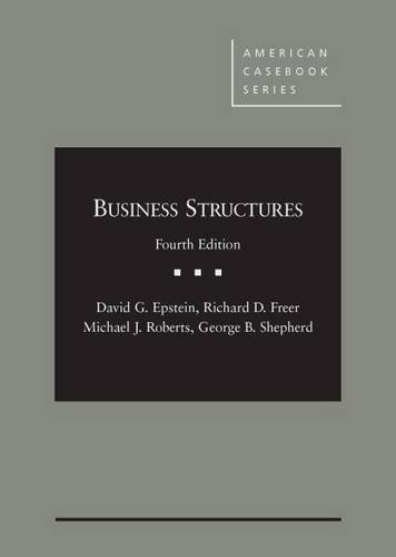 Book Cover Business Structures (American Casebook Series)
