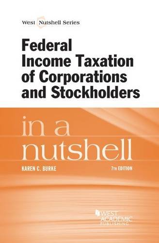 Book Cover Federal Income Taxation of Corporations and Stockholders in a Nutshell (Nutshells)