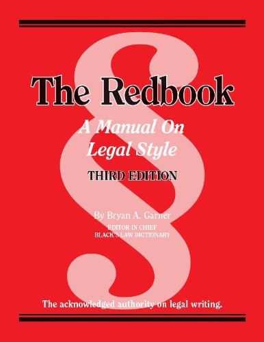 Book Cover The Redbook: A Manual on Legal Style (Coursebook)