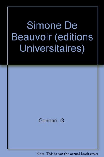 Simone De Beauvoir (French Edition)