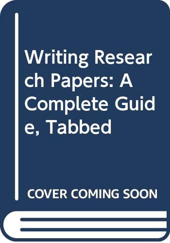 Writing Research Papers 8e (Spiral Edition/Tabbed) + Citing Cyberspace