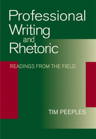 Book Cover Professional Writing and Rhetoric: Readings from the Field