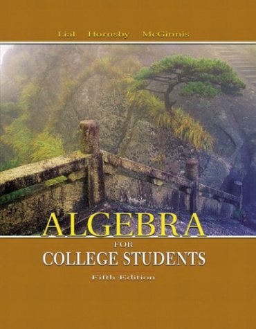 Algebra for College Students (Mathxl Tutorials on CD)