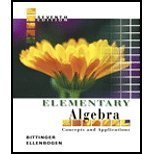 Elementary Algebra: Concepts And Applications